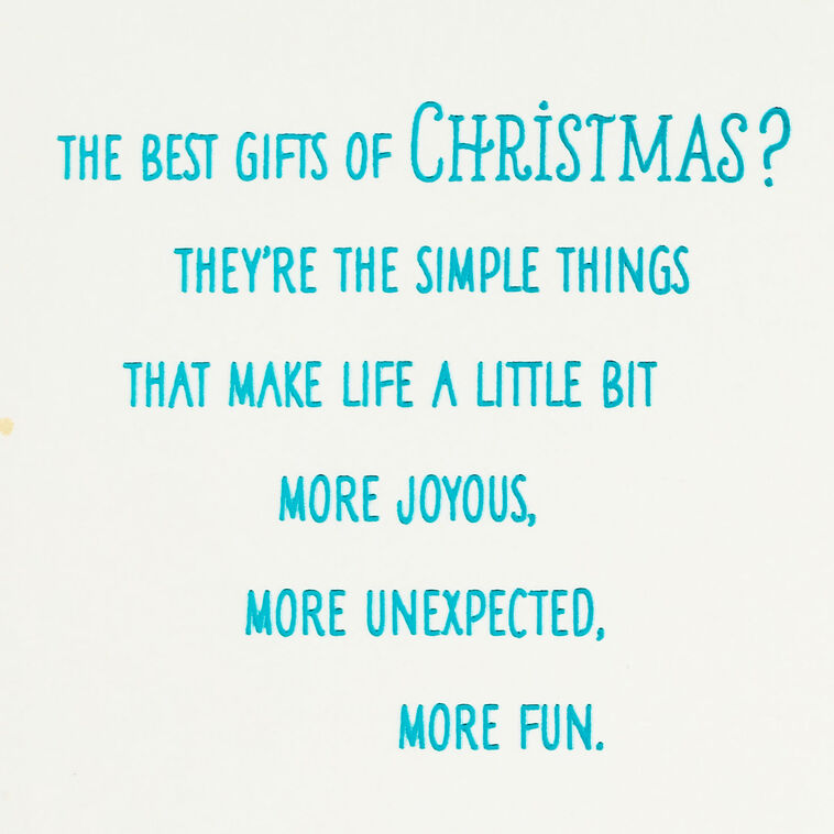 Hallmark Best Gifts Christmas Card For Daughter And Son-in-Law