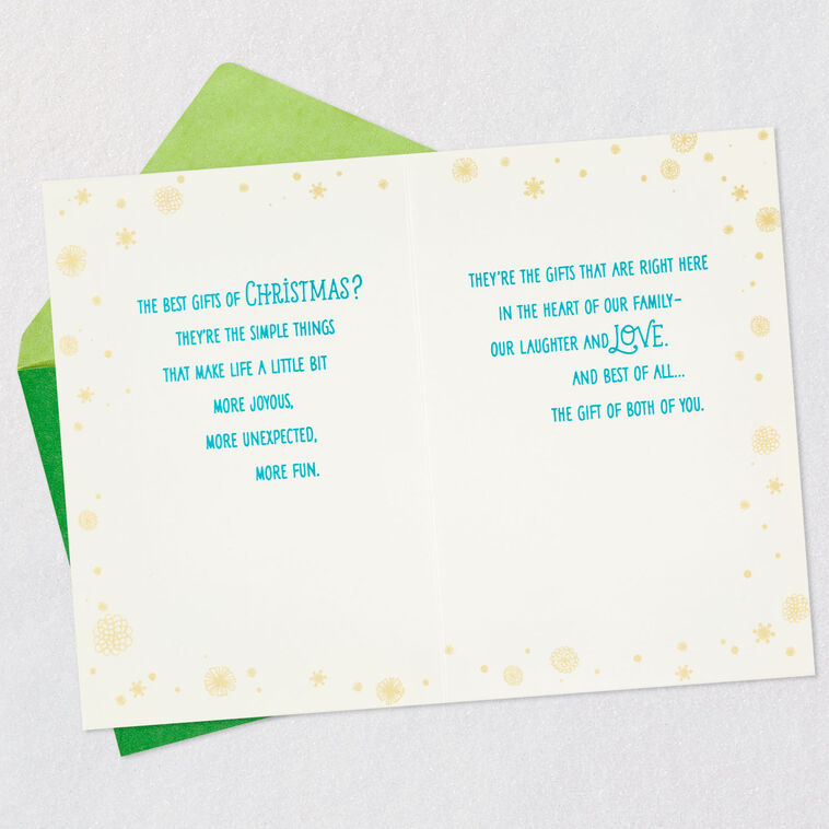 Hallmark Best Gifts Christmas Card For Daughter And Son-in-Law