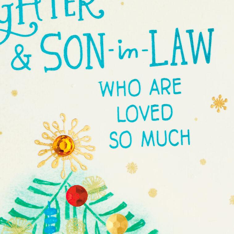 Hallmark Best Gifts Christmas Card For Daughter And Son-in-Law