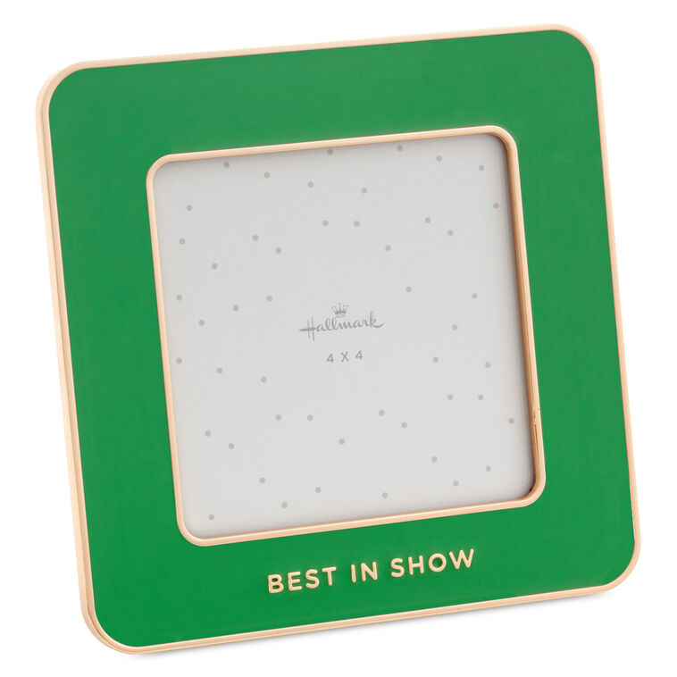 hallmark Best in Show Green Enamel Picture Frame 4x4