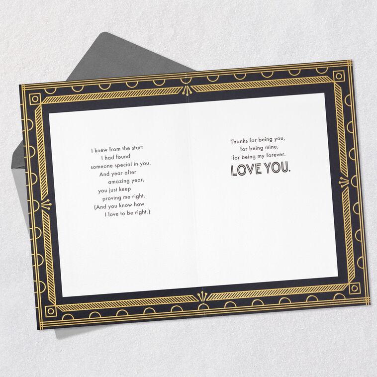 Hallmark Best Man I Know Art Deco Romantic Birthday Card For Husband