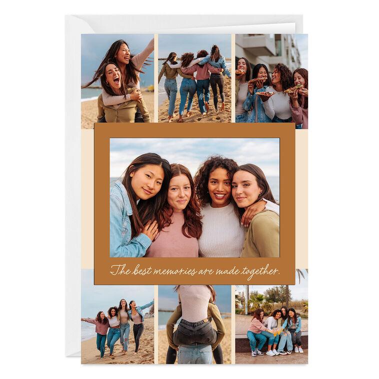 hallmark Best Memories Are Made Together Photo Collage Custom Card