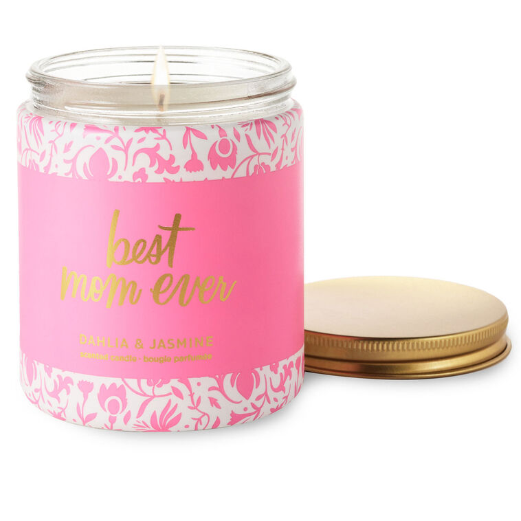 Hallmark Best Mom Ever Dahlia And Jasmine Scented Jar Candle 7 Oz