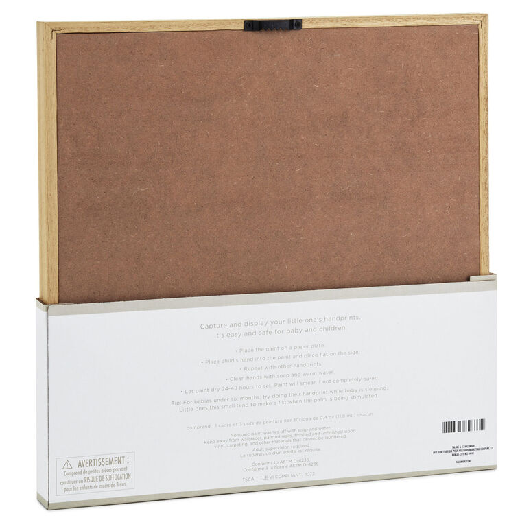 Hallmark Best Mommy Hands Down Wood Sign Handprint Kit