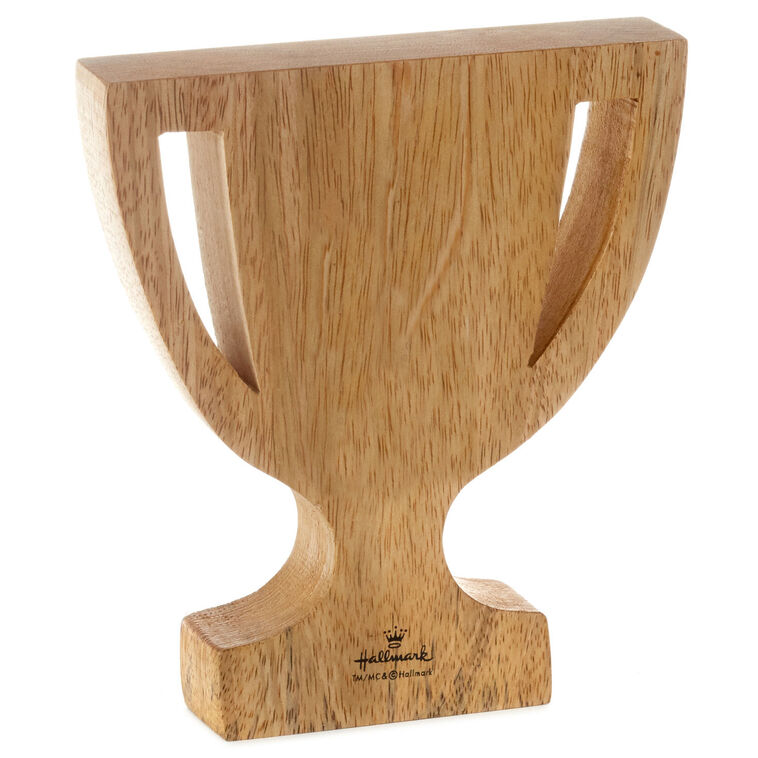 Hallmark Best Papa Ever Trophy-Shaped Quote Sign 5.3x6