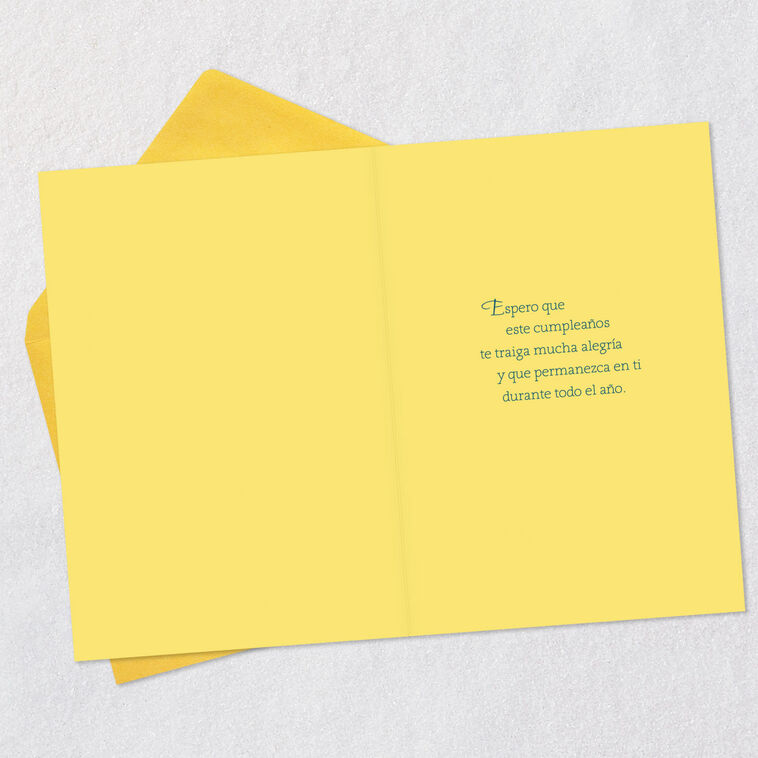Hallmark Best Wishes Spanish-Language Birthday Card