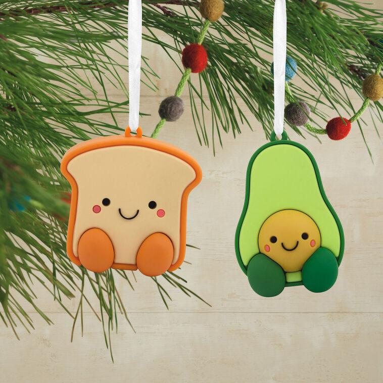 Hallmark Better Together Avocado And Toast Magnetic Hallmark Ornaments Set Of 2