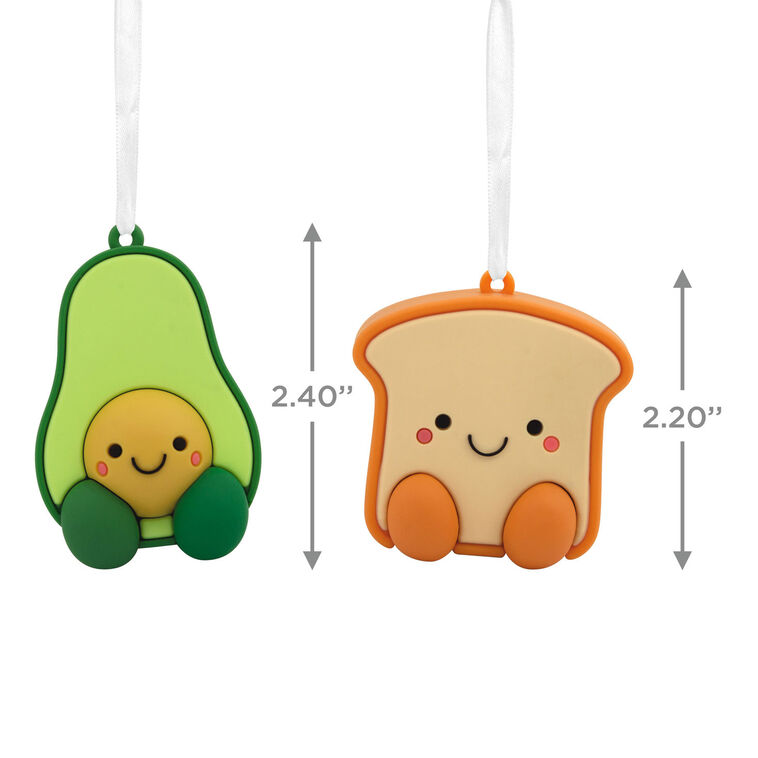 Hallmark Better Together Avocado And Toast Magnetic Hallmark Ornaments Set Of 2
