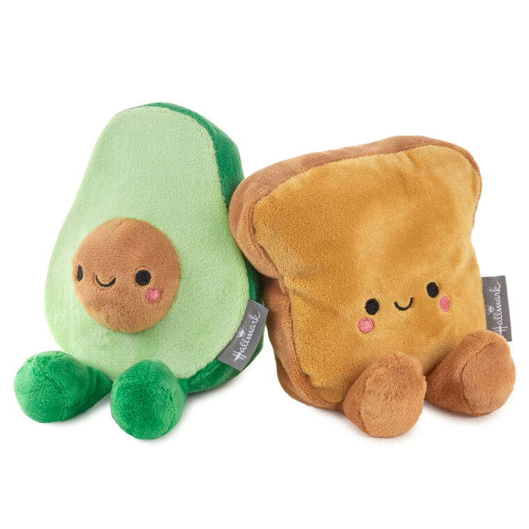 hallmark Better Together Avocado and Toast Magnetic Plush 5"