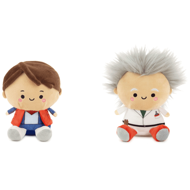 Hallmark Better Together Back To The Future Doc And Marty McFly Magnetic Plush Pair 5.5" H