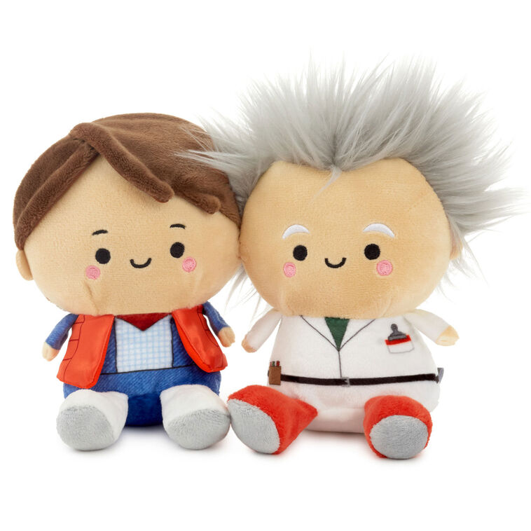 hallmark Better Together Back to the Future Doc and Marty McFly Magnetic Plush Pair 5.5" H