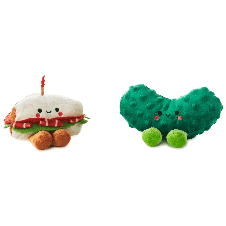 Hallmark Better Together BLT And Pickle Magnetic Plush Pair 4"