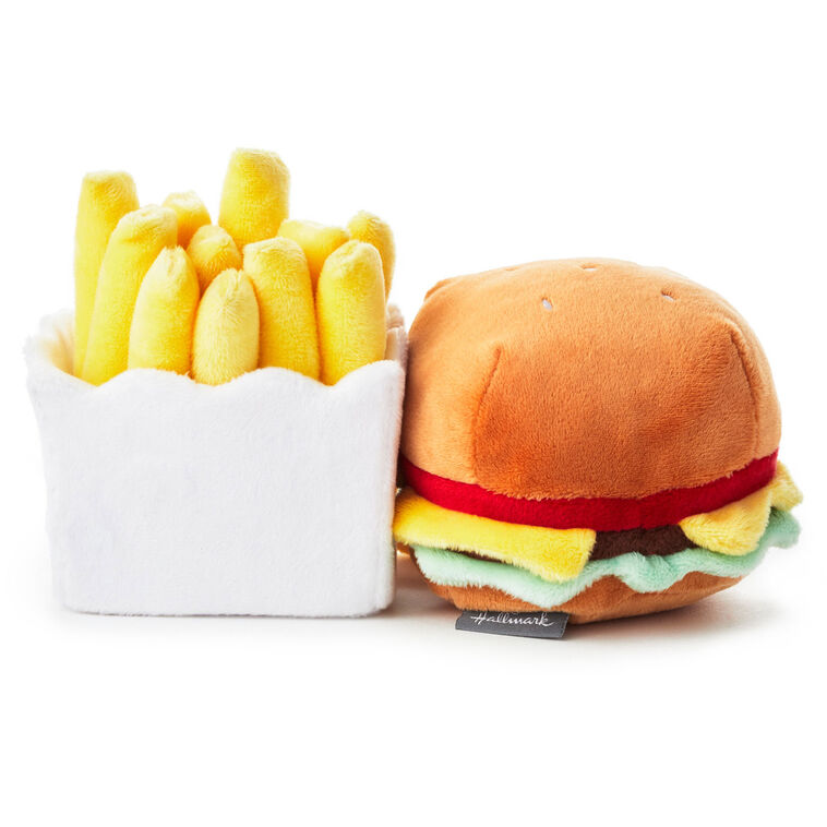 Hallmark Better Together Burger And Fries Magnetic Plush 5"