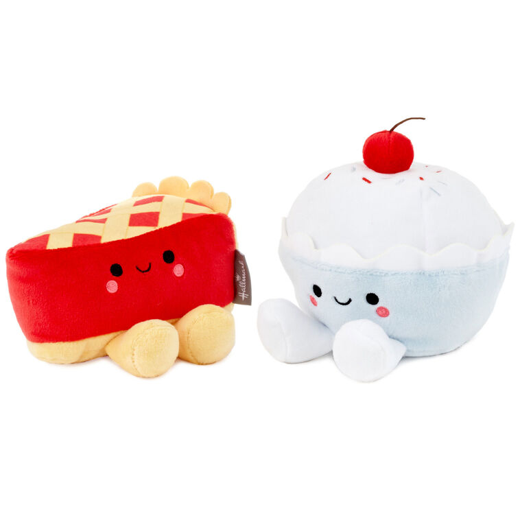 Hallmark Better Together Cherry Pie And Ice Cream Magnetic Plush Pair 5"