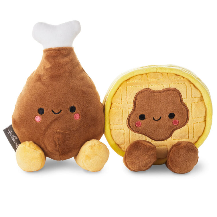 hallmark Better Together Chicken and Waffle Magnetic Plush 6.75"