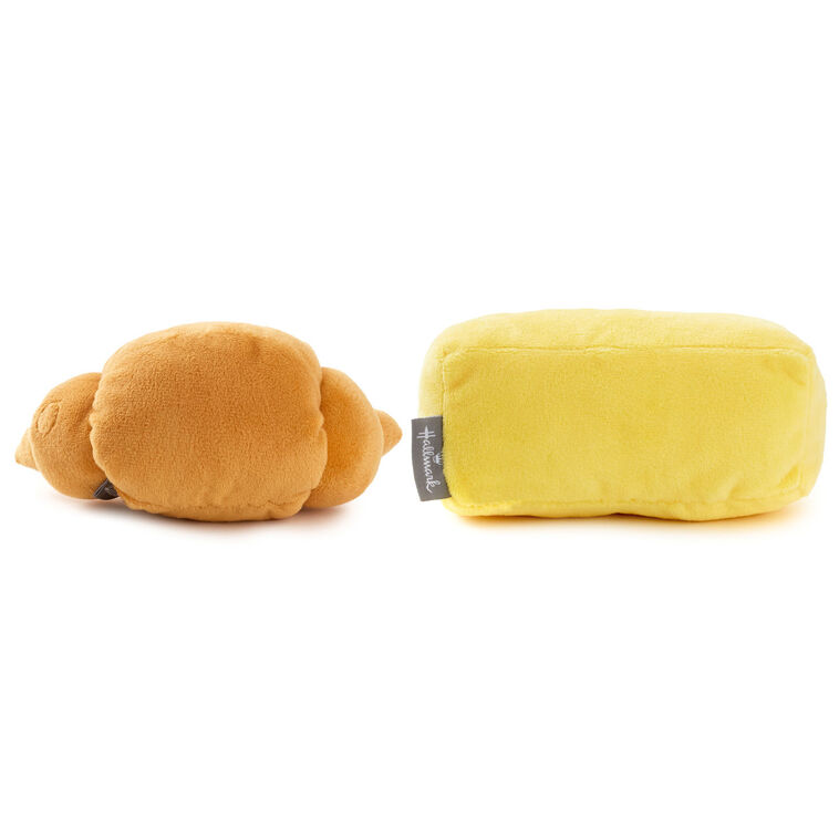 Hallmark Better Together Croissant And Butter Magnetic Plush Pair 2.5"