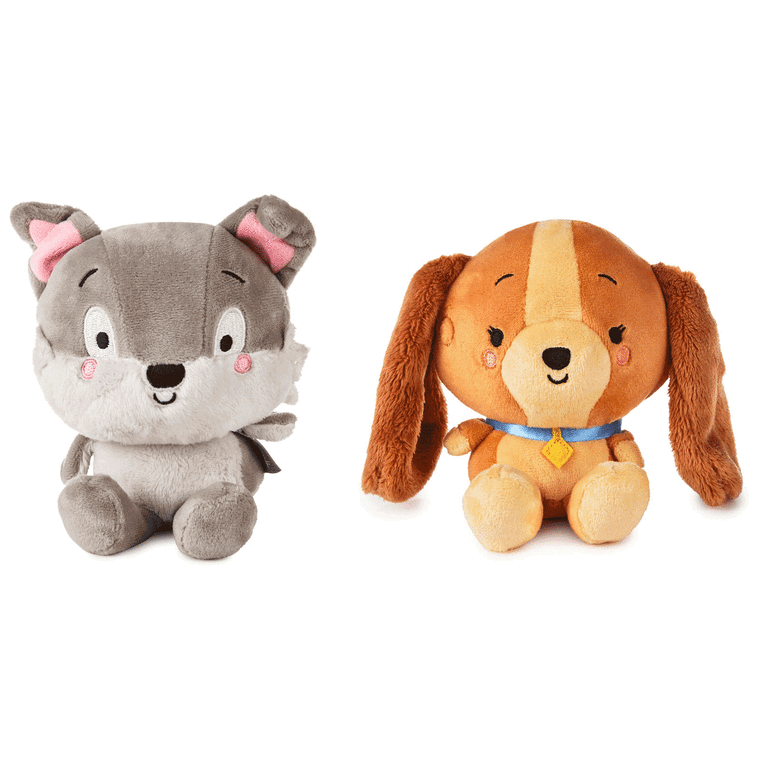 Hallmark Better Together Disney Lady And The Tramp Magnetic Plush Pair 5.5"
