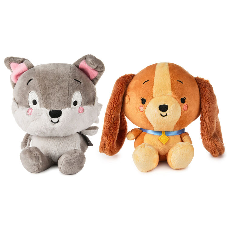 Hallmark Better Together Disney Lady And The Tramp Magnetic Plush Pair 5.5"