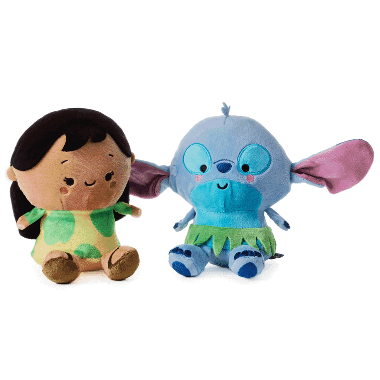 Hallmark Better Together Disney Lilo & Stitch Magnetic Plush Pair With Sound 5.75" H