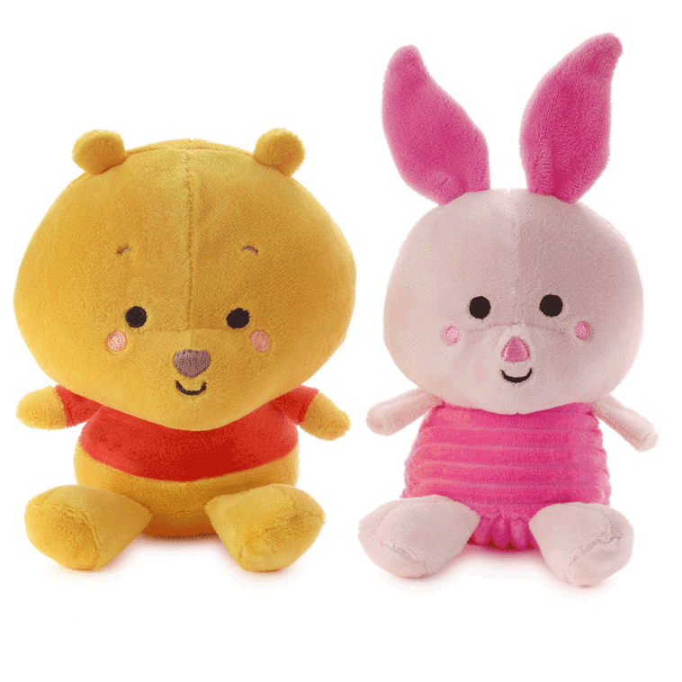 Hallmark Better Together Disney Winnie The Pooh And Piglet Magnetic Plush 5"