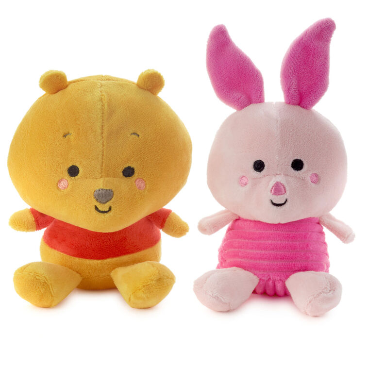 Hallmark Better Together Disney Winnie The Pooh And Piglet Magnetic Plush 5"