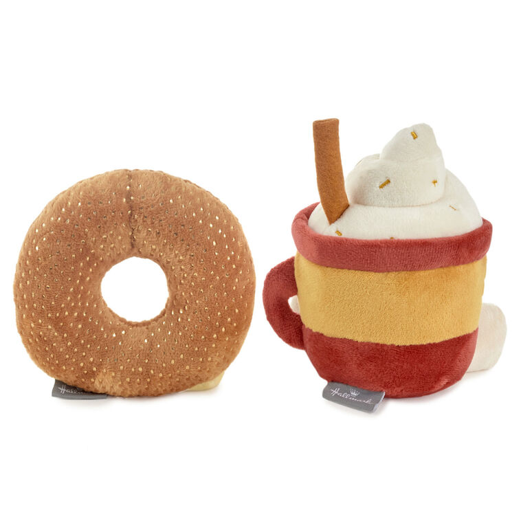 Hallmark Better Together Doughnut And Latte Magnetic Plush 7"