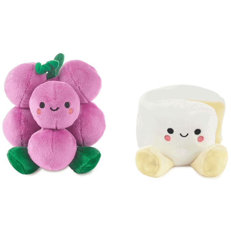 Hallmark Better Together Grapes And Cheese Magnetic Plush 5.75"