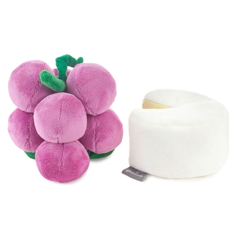 Hallmark Better Together Grapes And Cheese Magnetic Plush 5.75"