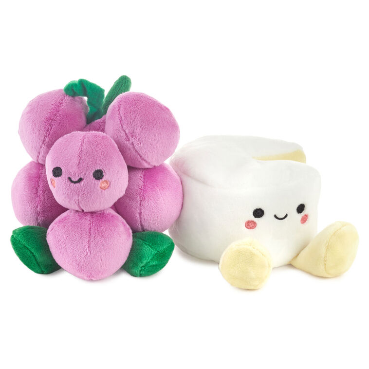 hallmark Better Together Grapes and Cheese Magnetic Plush 5.75"