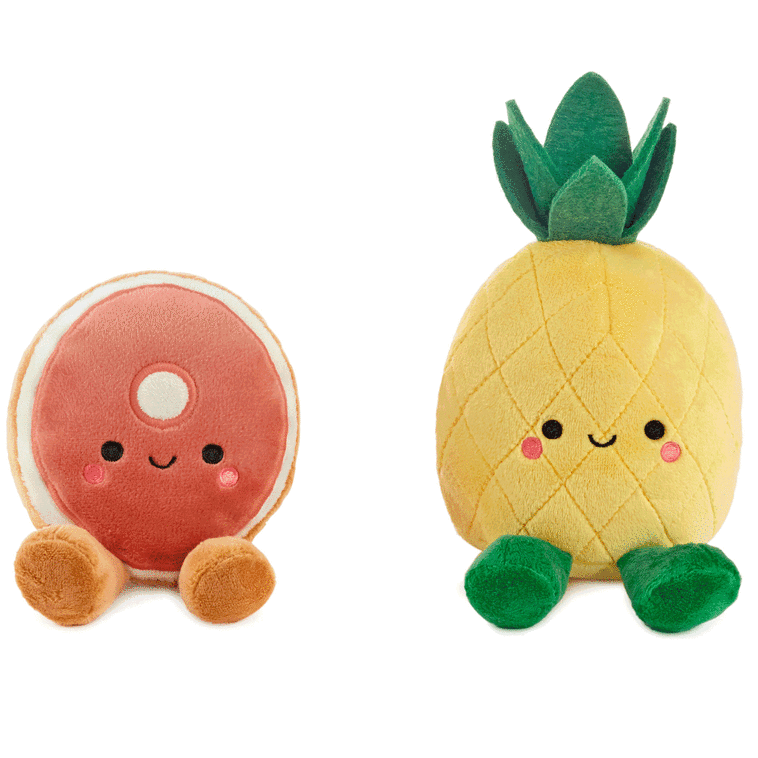 Hallmark Better Together Ham And Pineapple Magnetic Plush Pair 7"