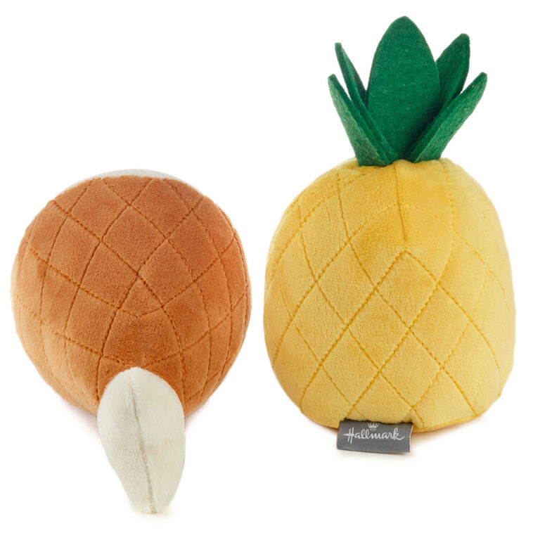 Hallmark Better Together Ham And Pineapple Magnetic Plush Pair 7"