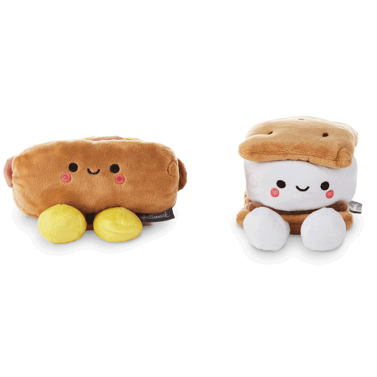 Hallmark Better Together Hot Dog And S'More Magnetic Plush 4"