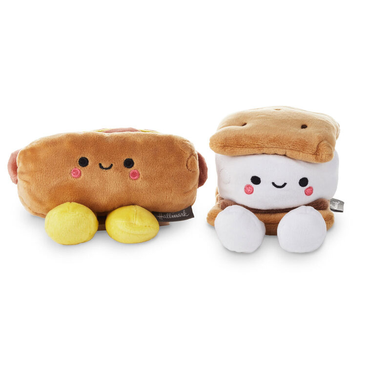 Hallmark Better Together Hot Dog And S'More Magnetic Plush 4"