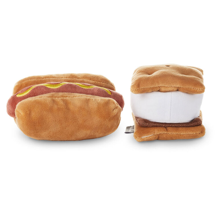Hallmark Better Together Hot Dog And S'More Magnetic Plush 4"