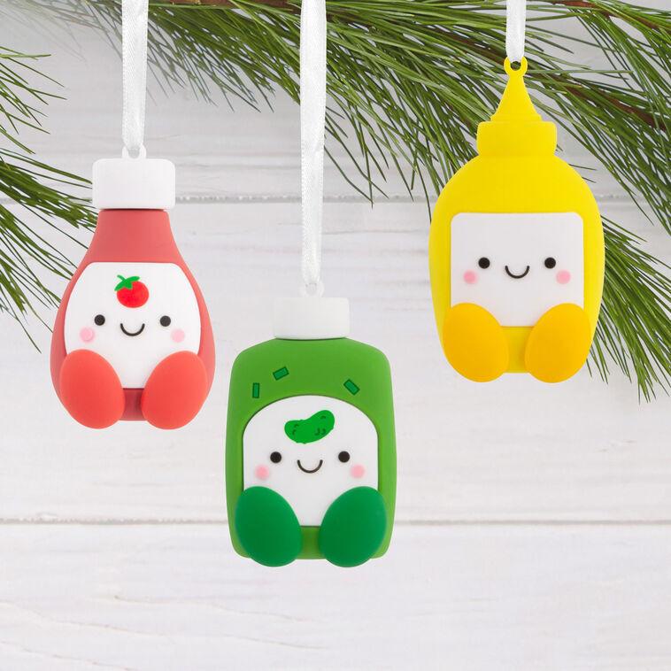 Hallmark Better Together Ketchup Mustard And Relish Magnetic Hallmark Ornaments Set Of 3