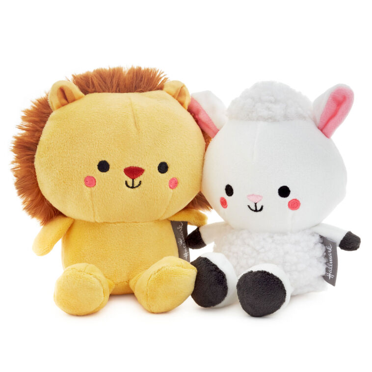 hallmark Better Together Lion and Lamb Magnetic Plush Pair 5.25"