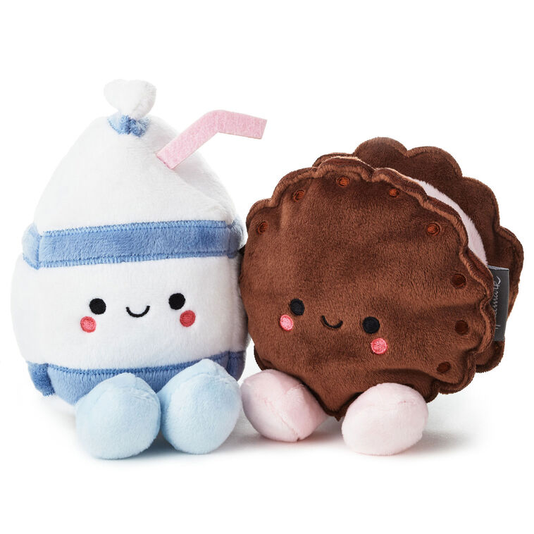 hallmark Better Together Milk and Cookie Magnetic Plush 6"