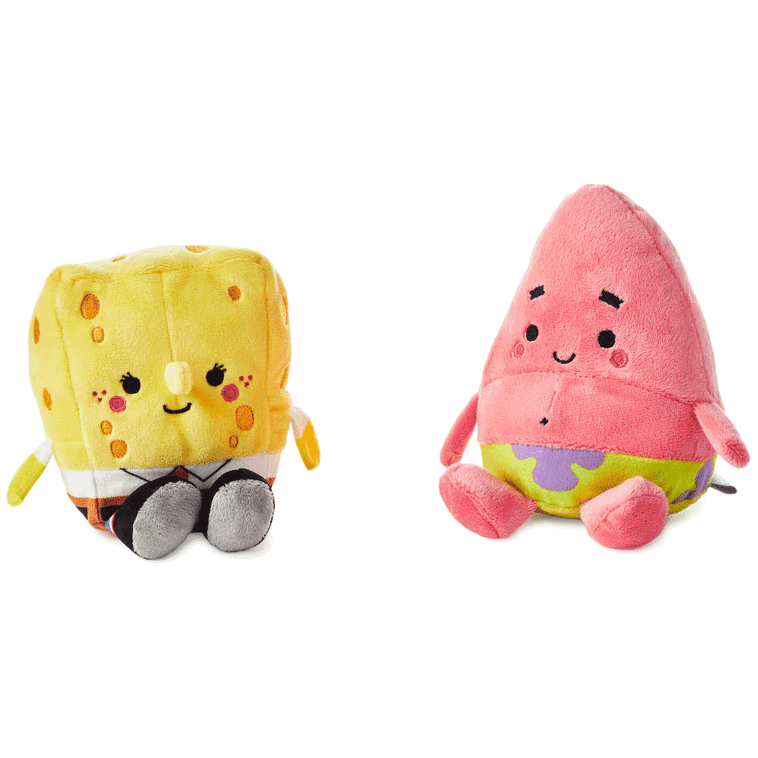 Hallmark Better Together Nickelodeon SpongeBob And Patrick Magnetic Plush Pair 5.75"