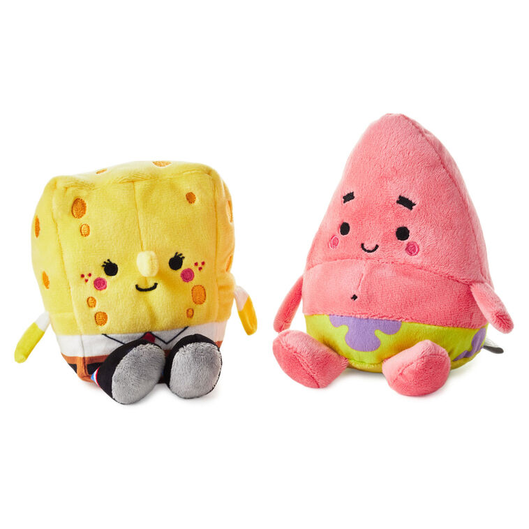 Hallmark Better Together Nickelodeon SpongeBob And Patrick Magnetic Plush Pair 5.75"