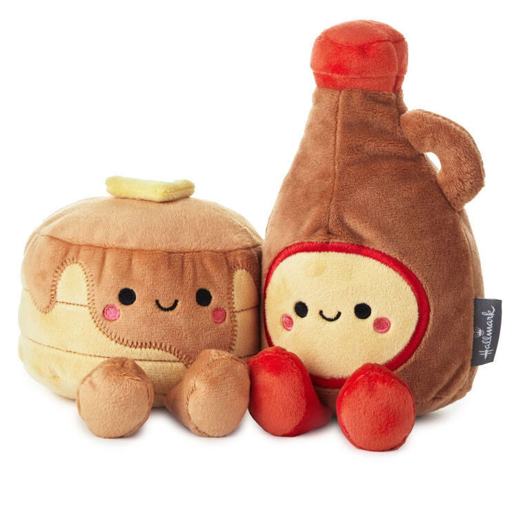 hallmark Better Together Pancakes and Syrup Magnetic Plush 7"