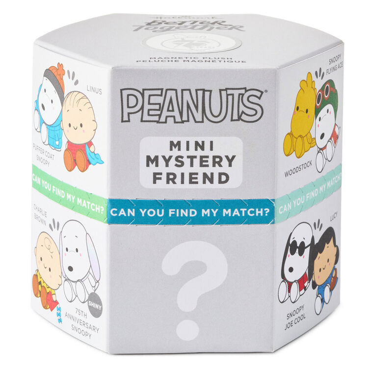 hallmark Better Together Peanuts® 75th Anniversary Mystery Box Mini Magnetic Plush