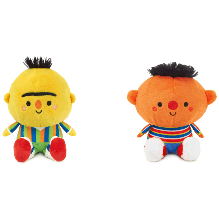 Hallmark Better Together Sesame Street Bert And Ernie Magnetic Plush Pair 5.25" H