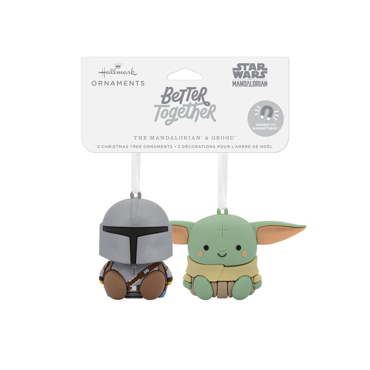 Hallmark Better Together Star Wars: The Mandalorian™ And Grogu™ Magnetic Hallmark Ornaments Set Of 2