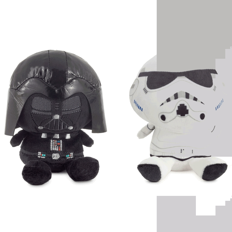 Hallmark Better Together Star Wars™ Darth Vader™ And Stormtrooper™ Magnetic Plush 5"