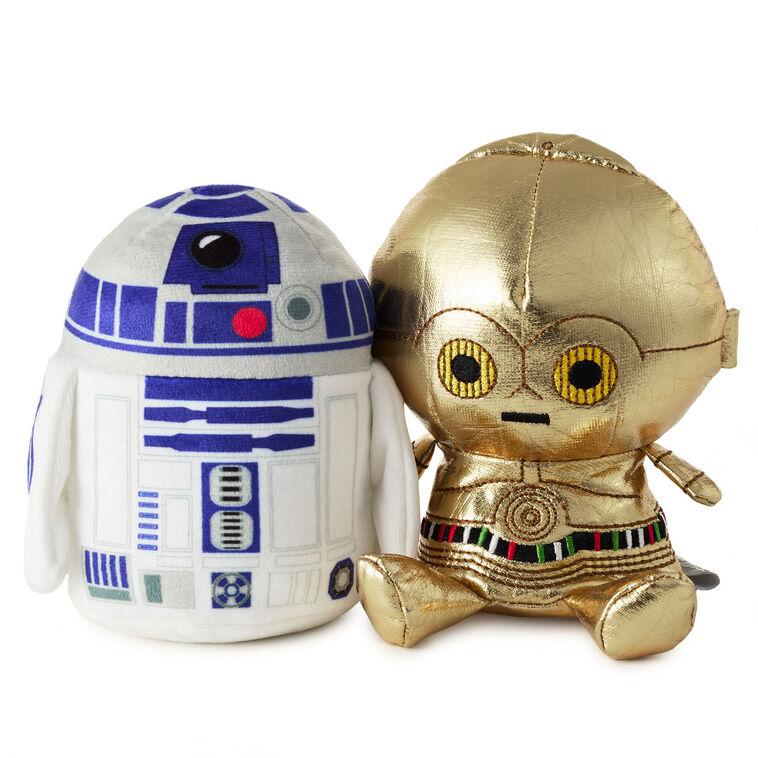 hallmark Better Together Star Wars™ R2-D2™ and C-3PO™ Magnetic Plush Pair With Sound 6.25" H