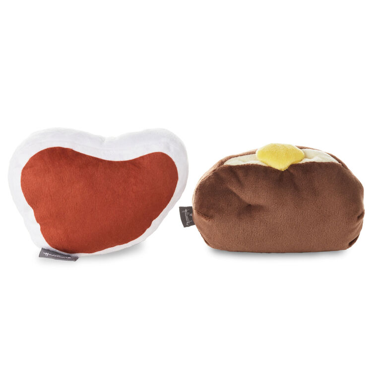 Hallmark Better Together Steak And Potato Magnetic Plush 4.25"