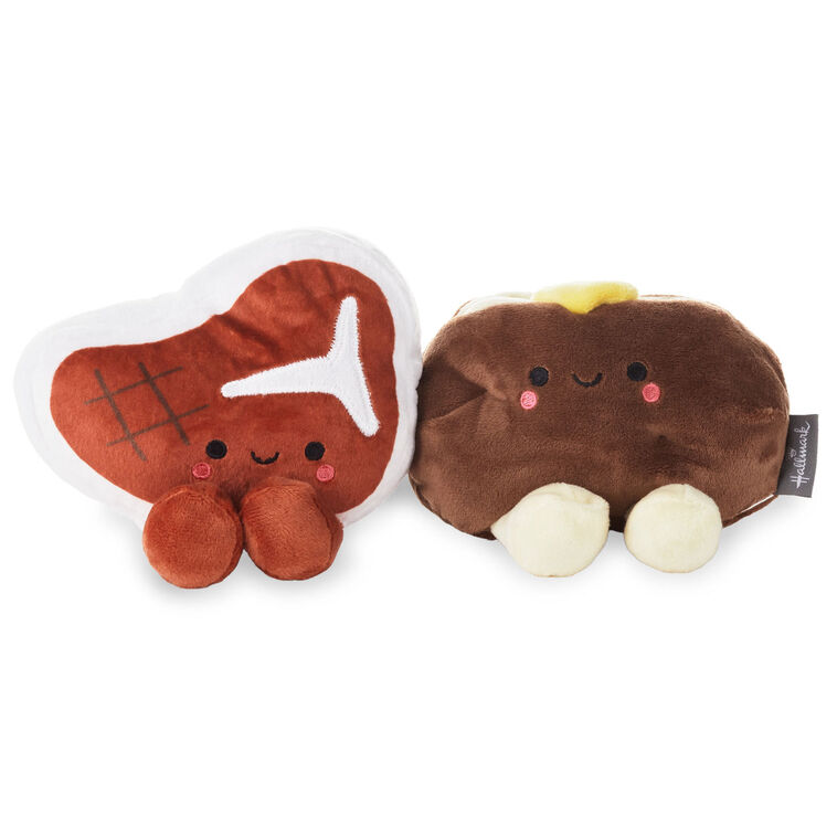 hallmark Better Together Steak and Potato Magnetic Plush 4.25"