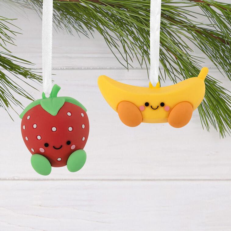 Hallmark Better Together Strawberry And Banana Magnetic Hallmark Ornaments Set Of 2