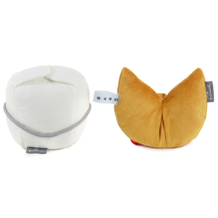 Hallmark Better Together Takeout Box And Fortune Cookie Magnetic Plush Pair 5"