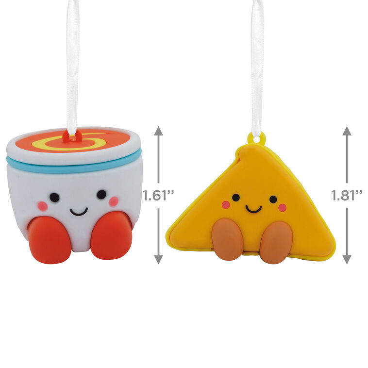 Hallmark Better Together Tomato Soup And Grilled Cheese Magnetic Hallmark Ornaments Set Of 2